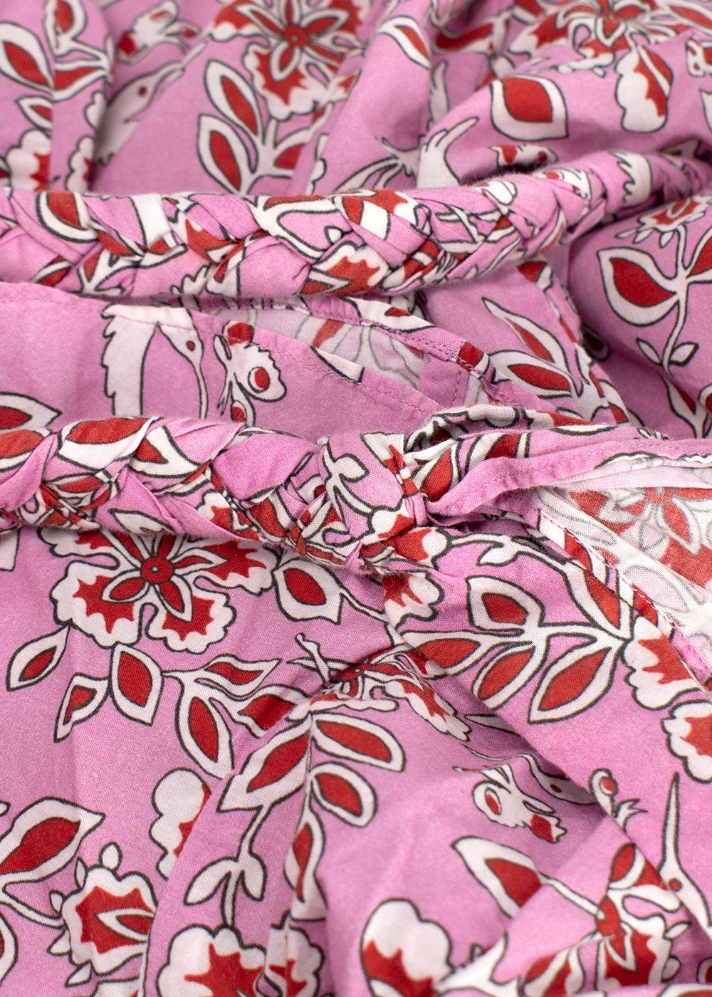 Rhode Ella Bird-Print Cotton Dress
