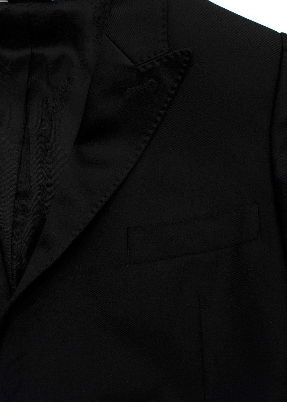 Dolce & Gabbana Kid's Black Single Breasted Wool Silk Blend Blazer