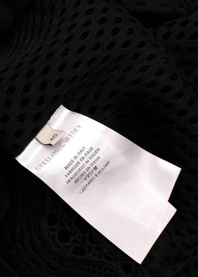Stella McCartney Black Mesh Bomber Jacket