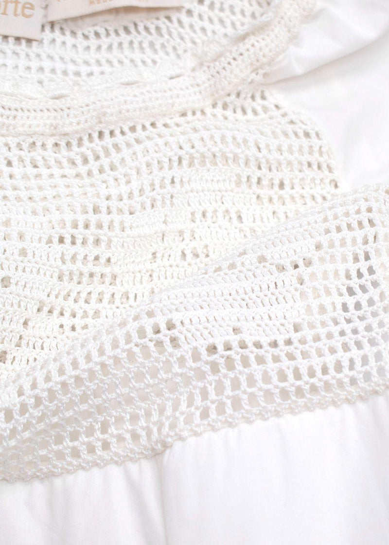 Aliai Forte White Dress with Lace Details