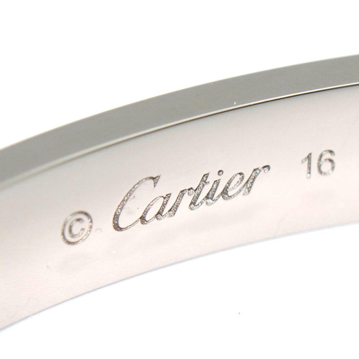 Cartier LOVE Classic White Gold Bracelet 16 (with Box