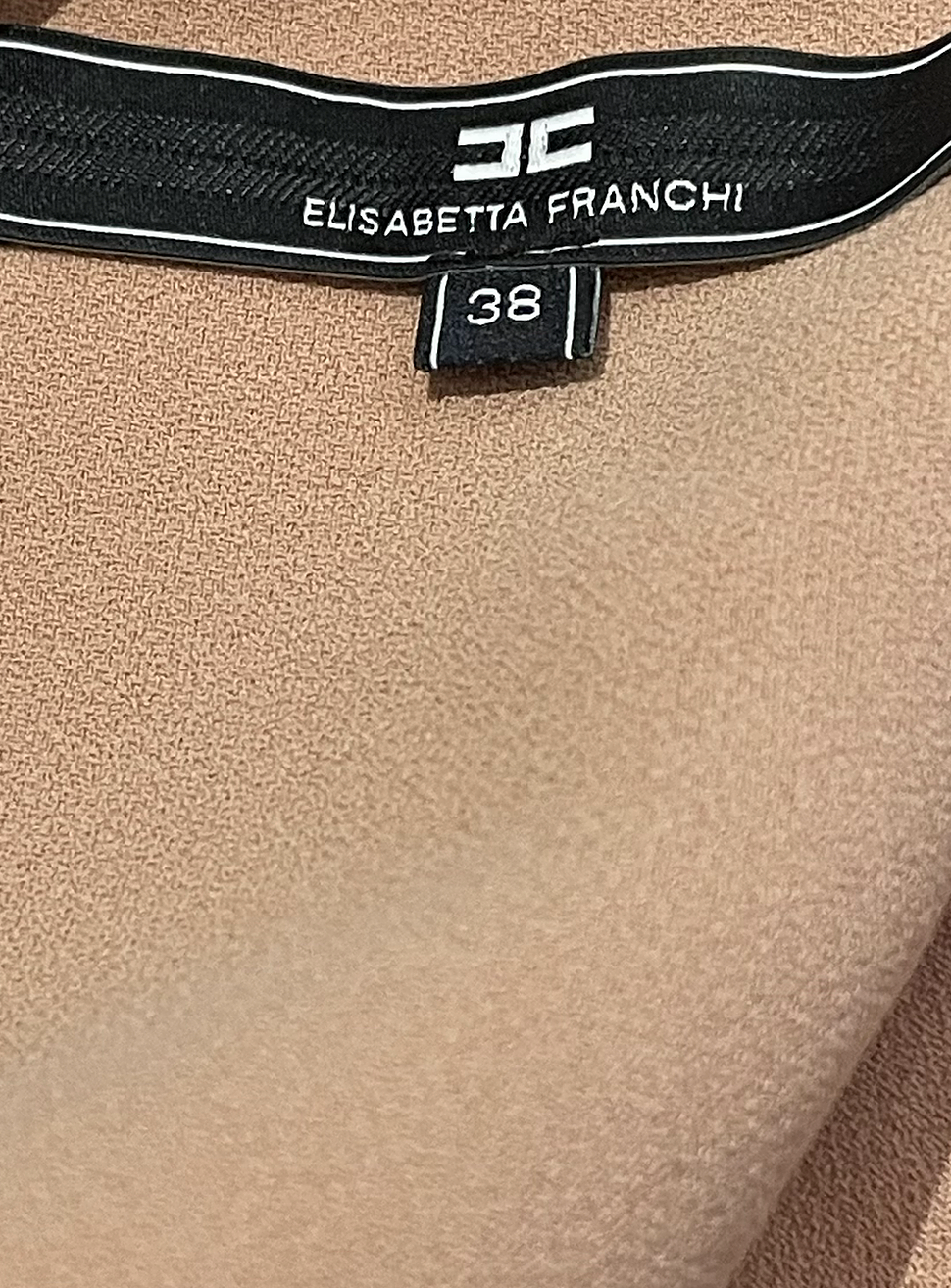 Elisabetta Franchi Crepe Chiffon Sleeve Dress