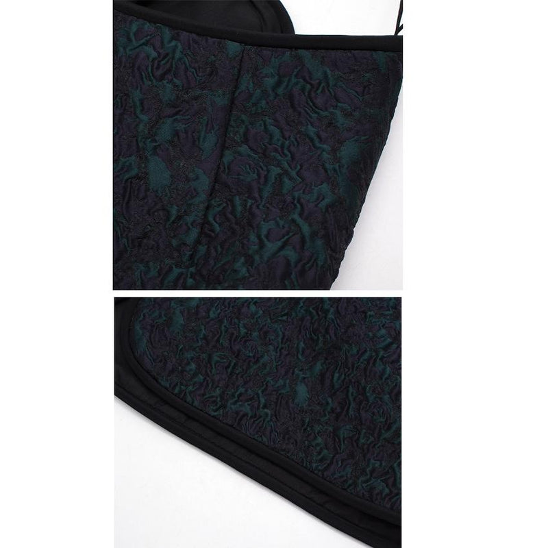 Phillip Lim Green and Navy Textured Skirt