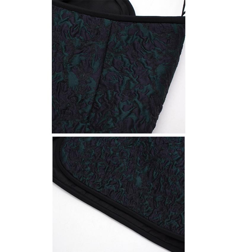 Phillip Lim Green and Navy Textured Skirt