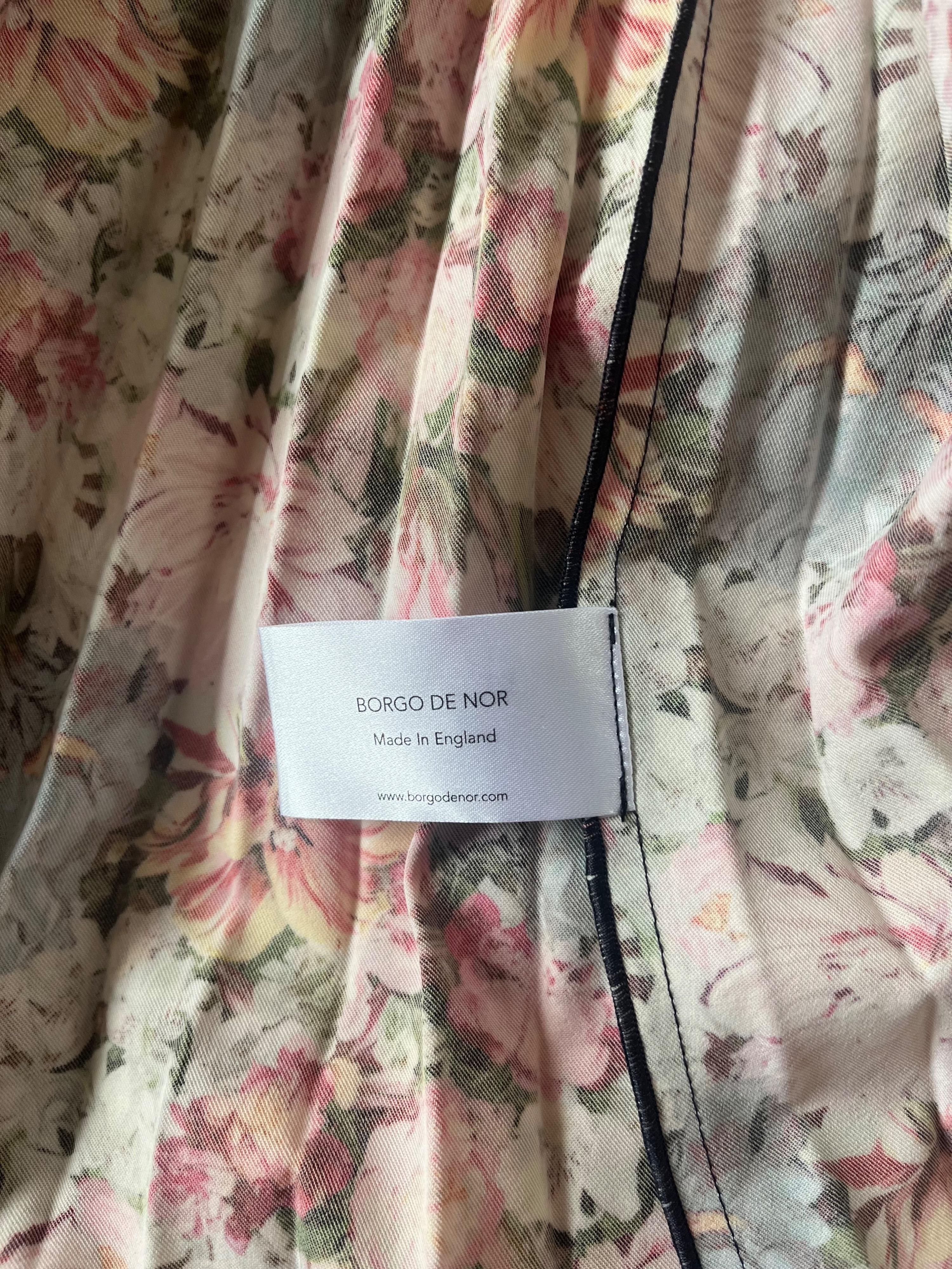 Borgo De Nor Red Floral Alexis Midi Dress