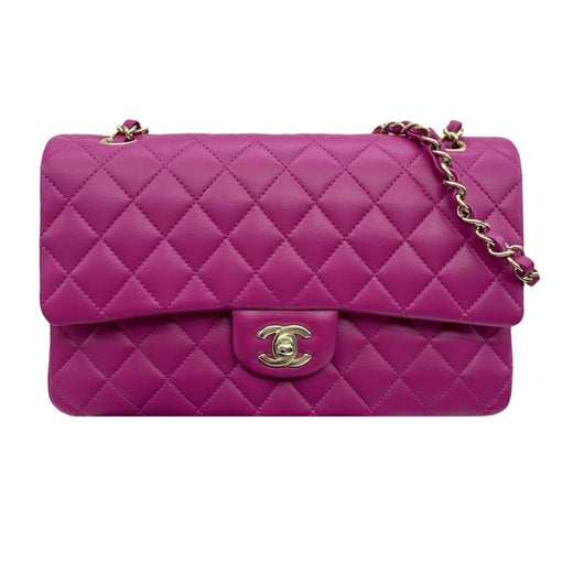 Chanel Pink Medium Lambskin Double Flap Bag
