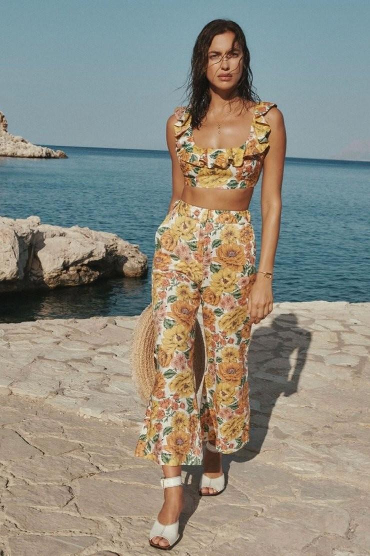 ZIMMERMANN Poppy Floral Print Flared Trousers