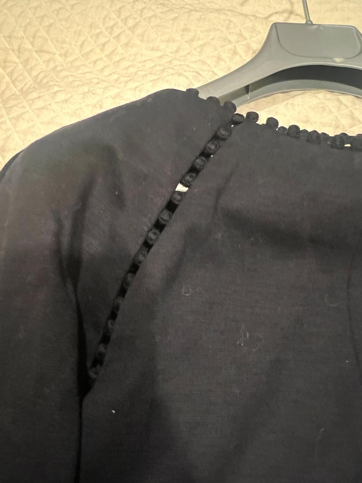 Chloe Navy 3/4 Sleeve Wool Top