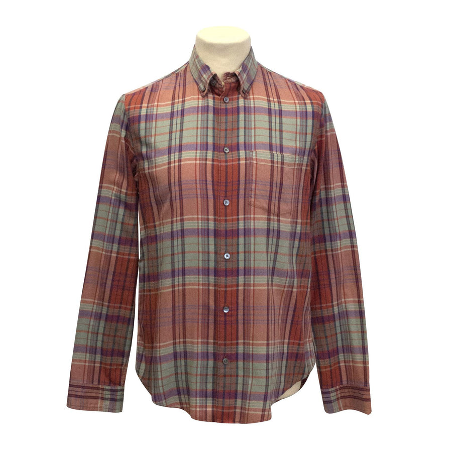 Marc Jacobs salmon plaid shirt