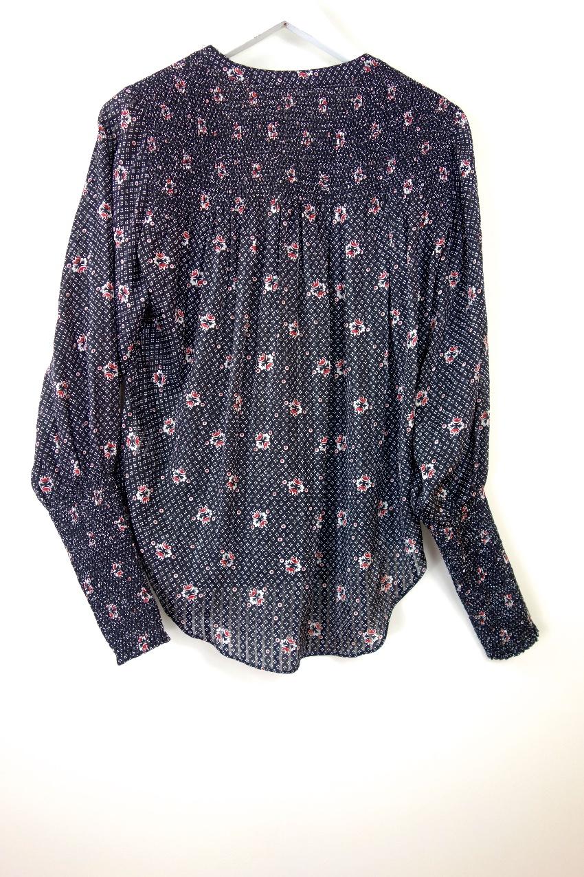 Veronica Beard Printed Silk Blouse