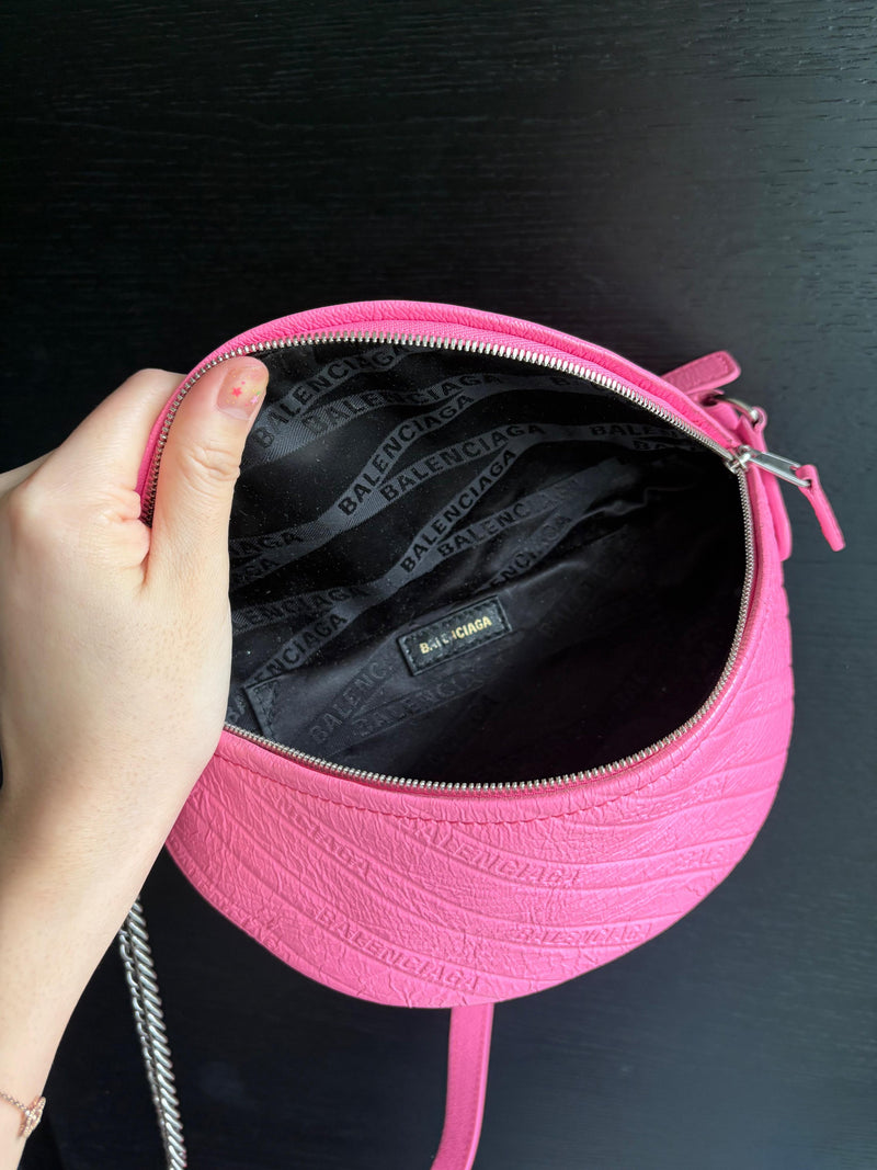 Balenciaga Souvenir XS Pink Leather Bag