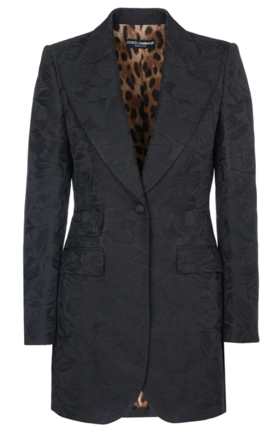Dolce & Gabbana Black Single Breasted Blazer