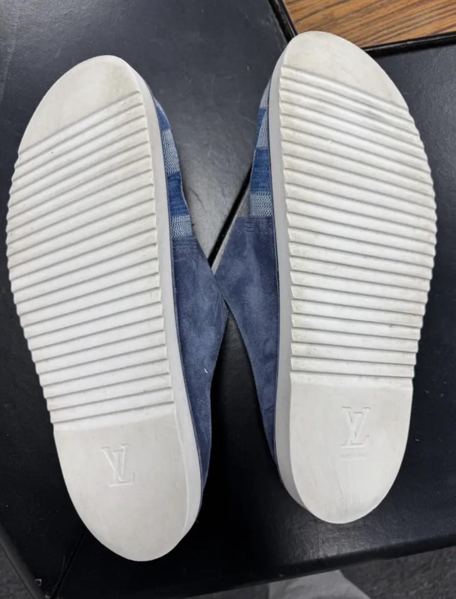 Louis Vuitton Damier Suede Easy Mule