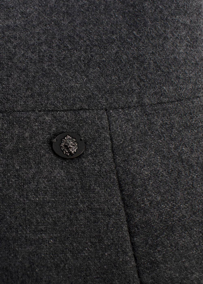 Chanel Grey Tweed Sleeveless Shift Dress
