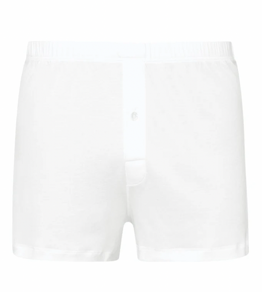 Hanro White Sea Island Boxer Shorts