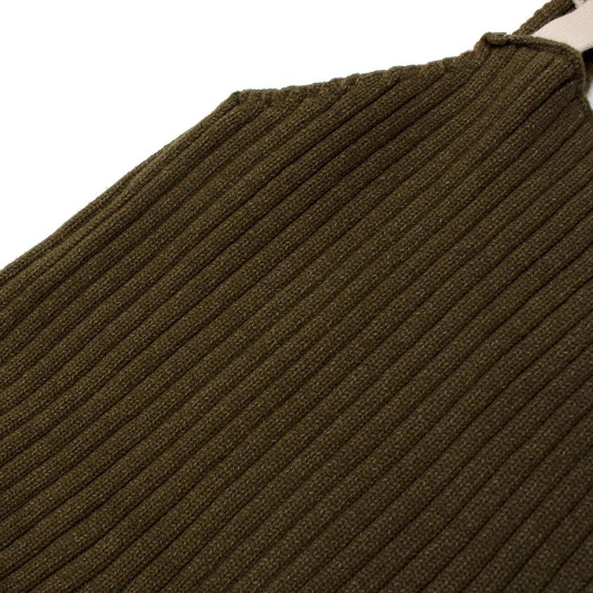 O'ahu Green Ribbed Knit Tank Dress