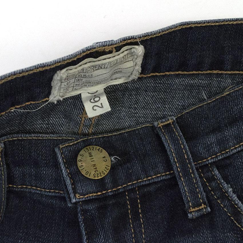 Current Elliot Skinny rolled ankle Jeans with Loved Tux Black Lace