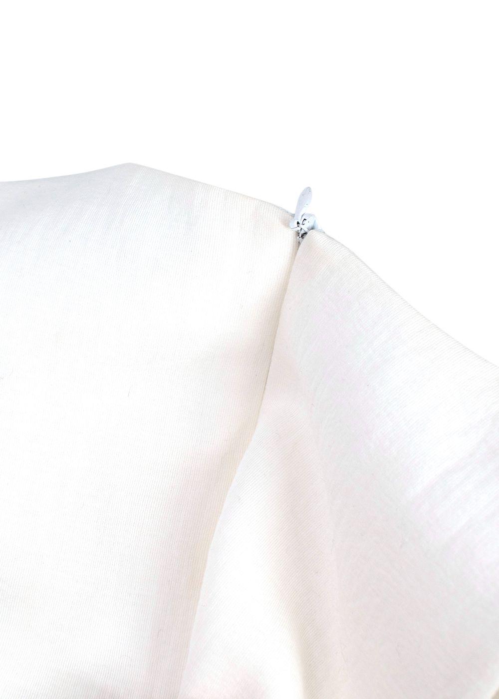 Victoria Beckham White Sleeveless Crepe Top
