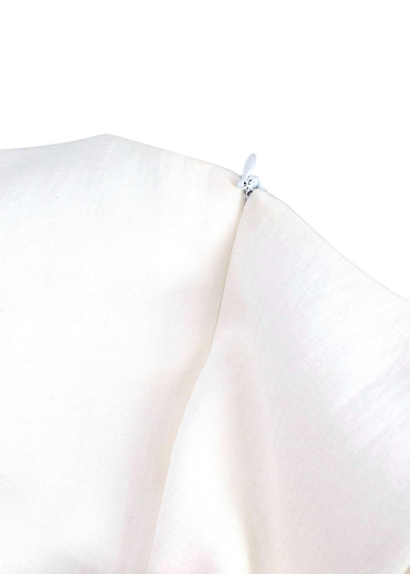 Victoria Beckham White Sleeveless Crepe Top