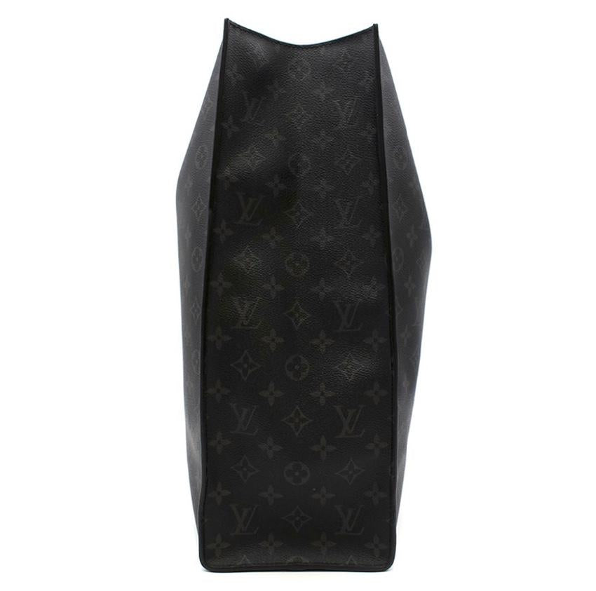 Louis Vuitton Black & Silver Split Monogram Runway Tote