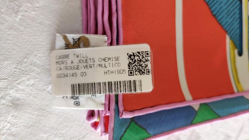 Hermes Sold Out Mors a Jouets Chemise Detail scarf 90