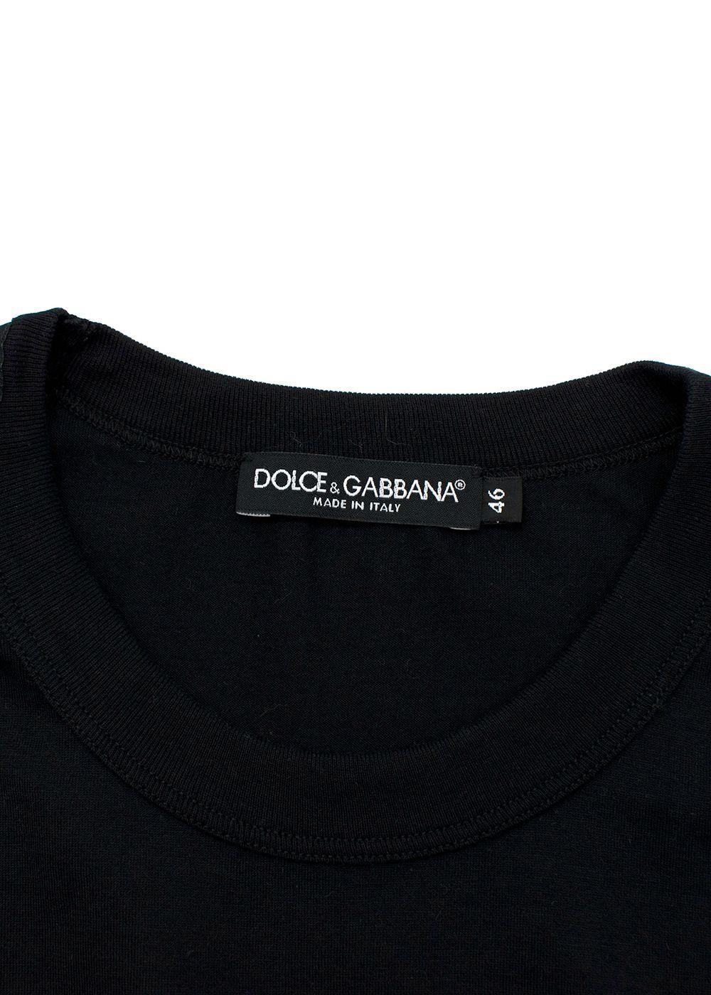 Black Cotton Jersey Vest