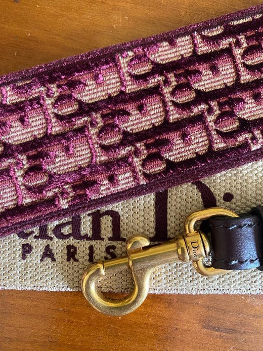 Dior Red Oblique Shoulder Strap