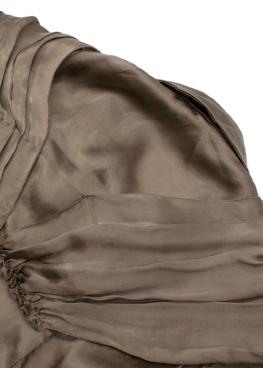 Pleated Silk Sleeveless Top
