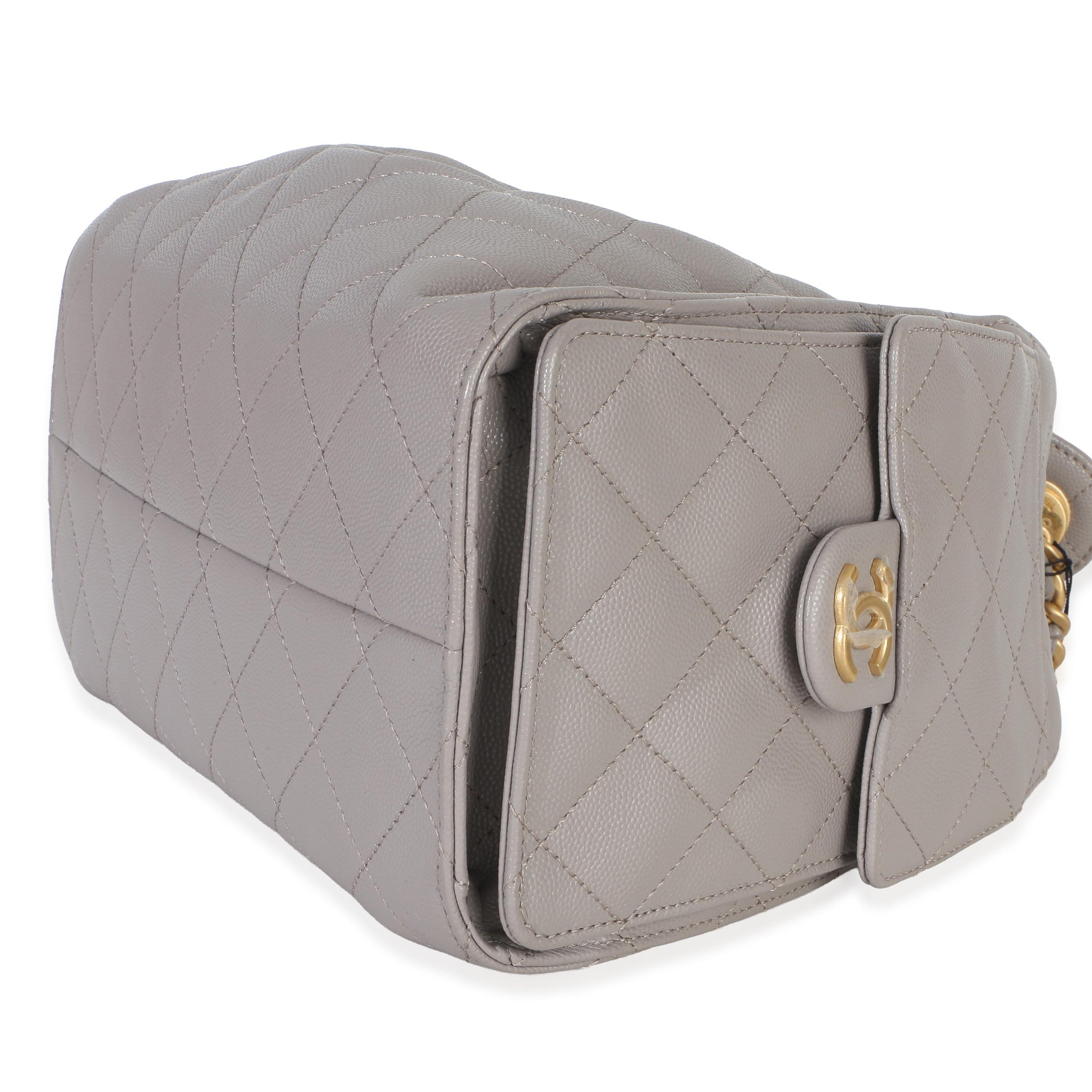 Chanel Quilted Caviar Small Chanel 25 Hobo Handbag