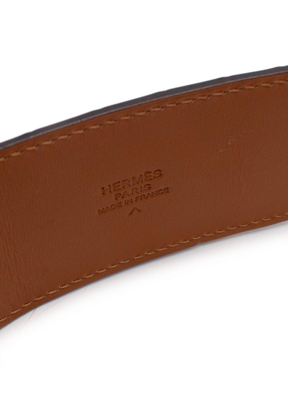 Hermès Medor “Collier de Chien” Belt in Crocodile Leather  Full length 97cms