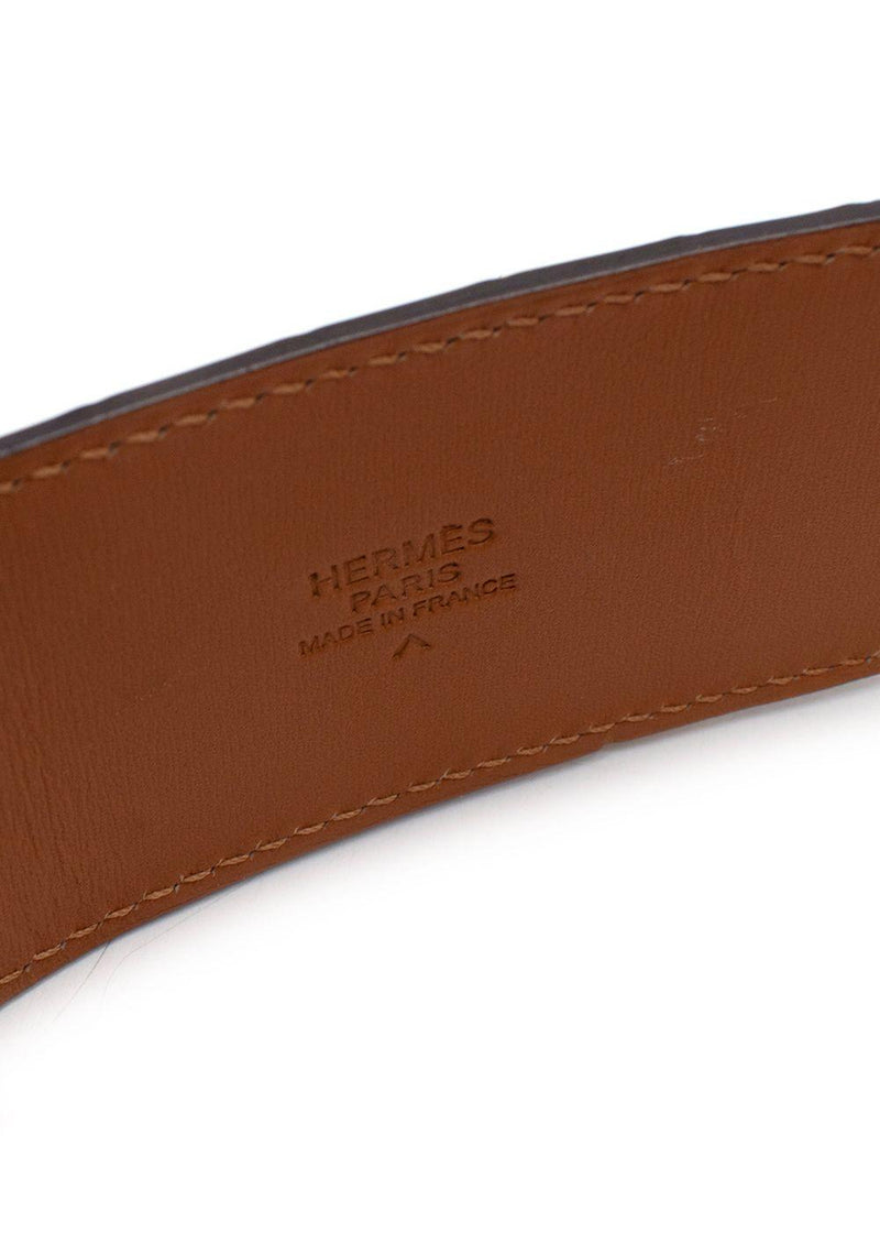 Hermès Medor “Collier de Chien” Belt in Crocodile Leather  Full length 97cms