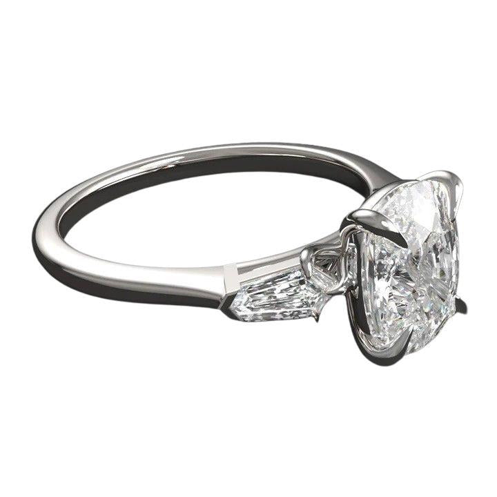 Cushion Cut 2ct Lab Grown Diamond Ring