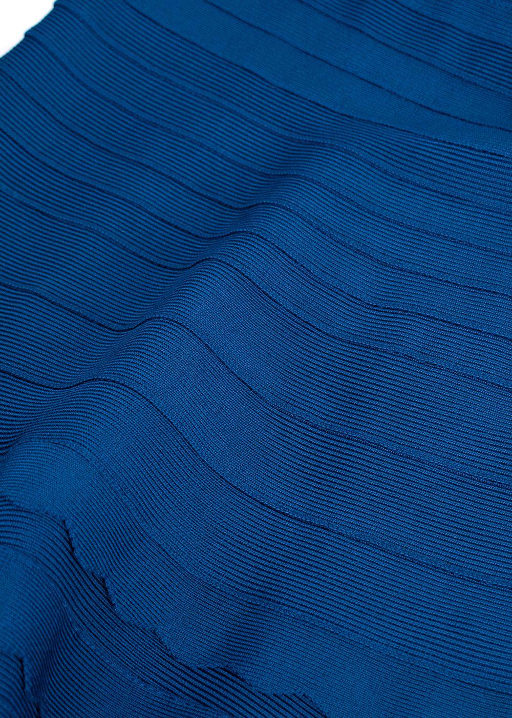 Herve Leger Blue Bandage Dress