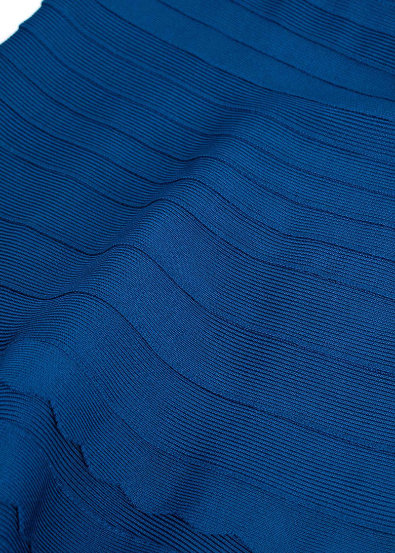 Herve Leger Blue Bandage Dress