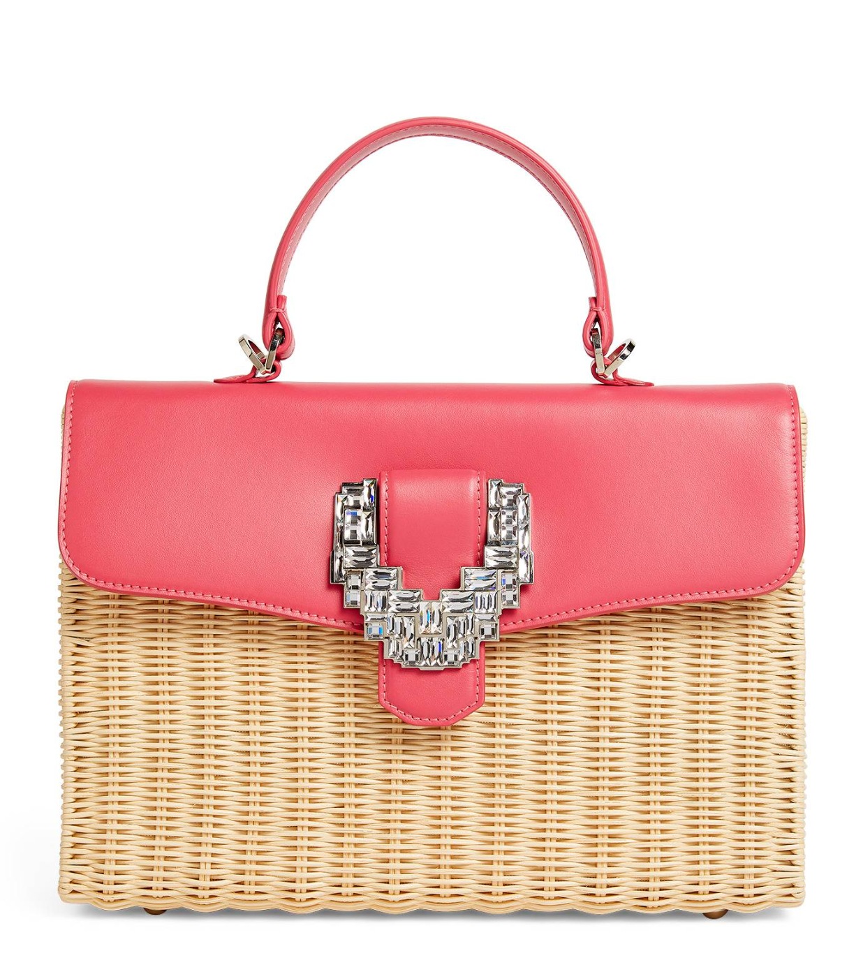 Rodo Paris Willow Woven Top-Handle Bag