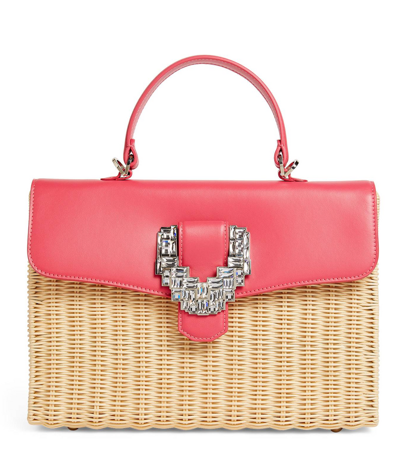 Rodo Paris Willow Woven Top-Handle Bag