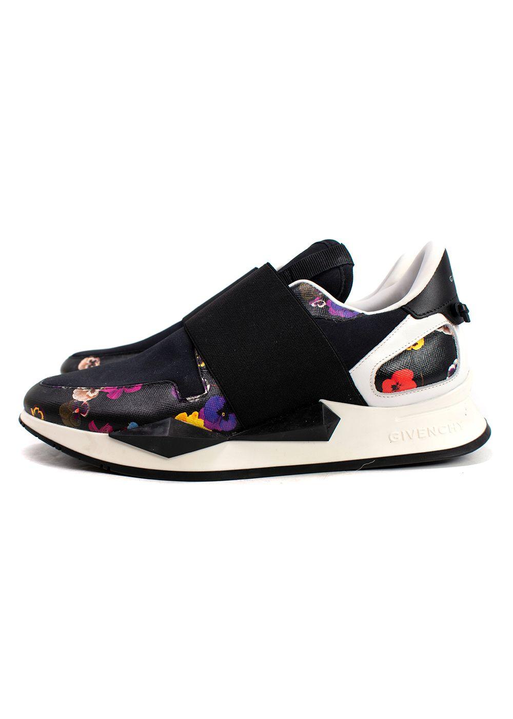 Givenchy Black Floral Runner Sneakers