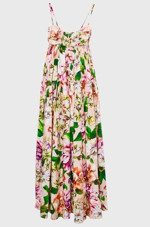 Dolce & Gabbana Floral Tiered Maxi Dress