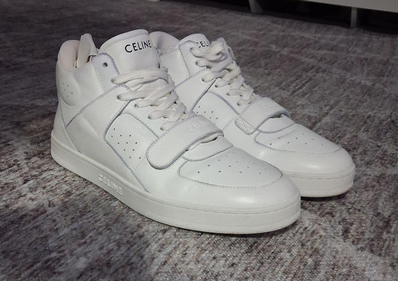 Celine  White CT-02 Mid Sneaker