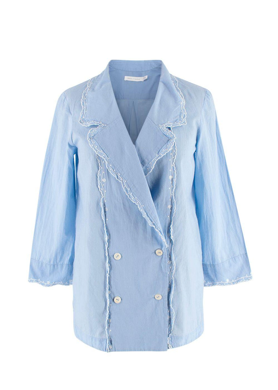 Bamford x Martha Ward Blue Linen Shirt