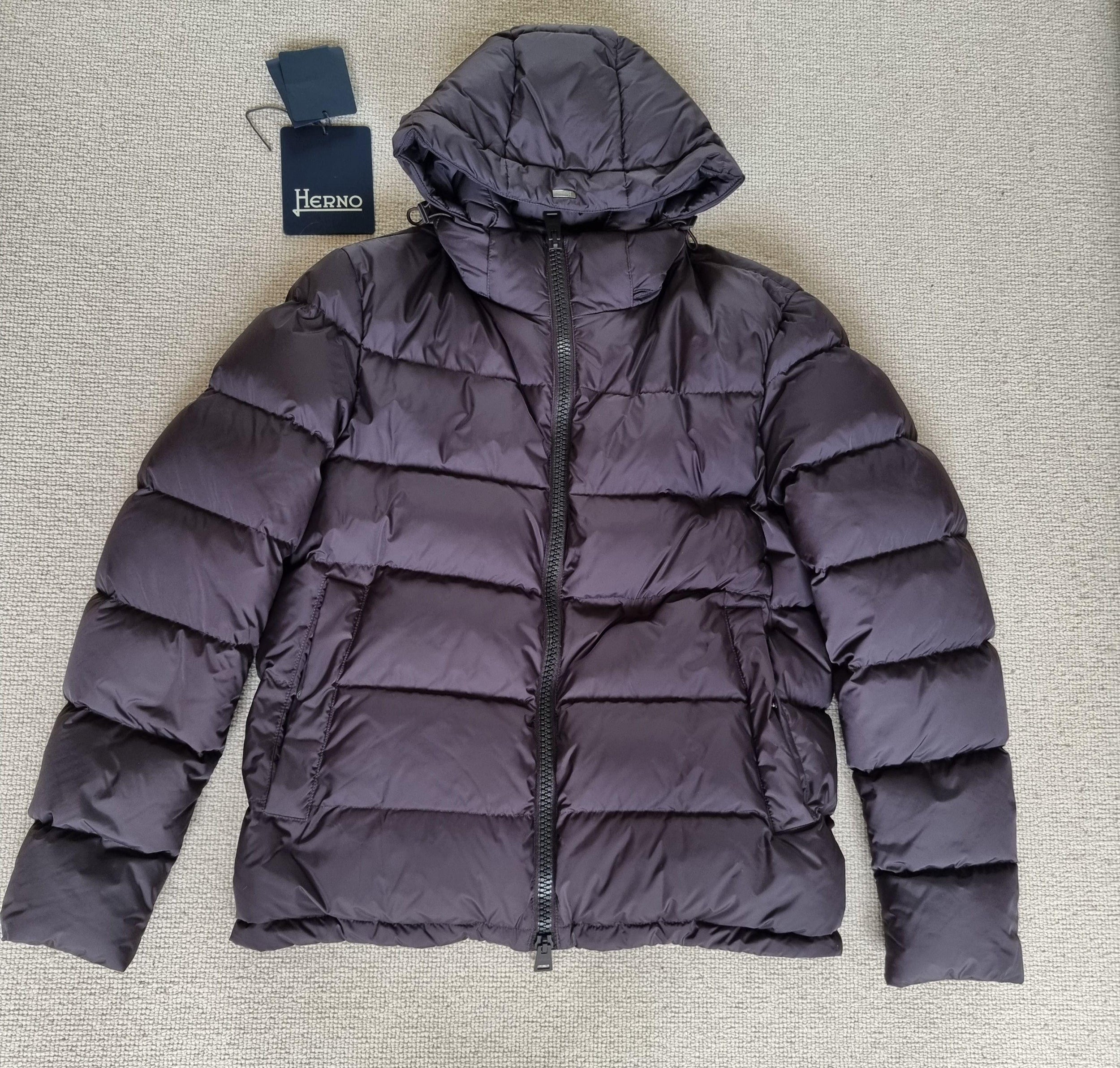 Herno Brown Detatchable Hood Padded Jacket