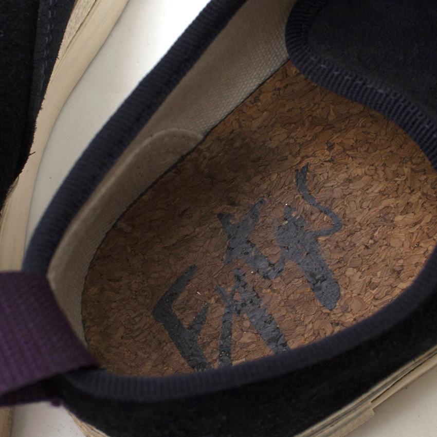 Eytys Navy Suede Mother Trainers