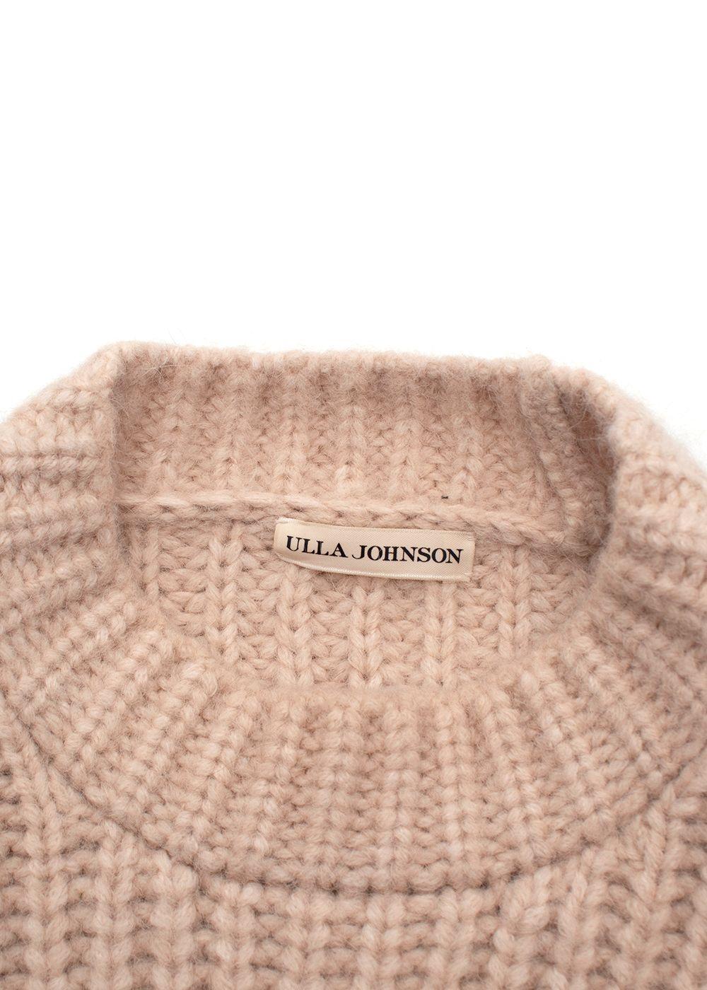 Ulla Johnson Beige Chunky Knit Jumper