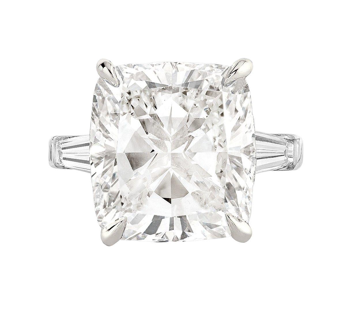 Verde 4ct IGI Certified Lab Grown Cushion Cut Diamond Ring