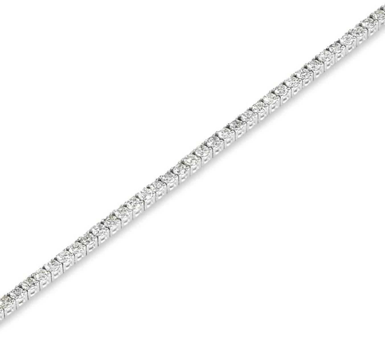 18ct White Gold Diamond Tennis Bracelet