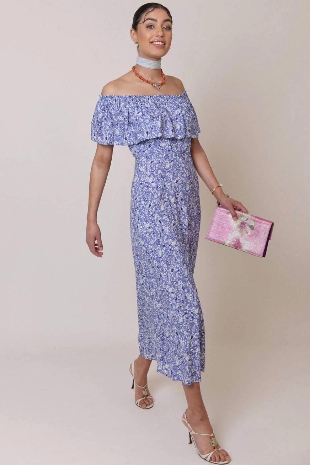 Rixo Floral Tabitha Midi Dress