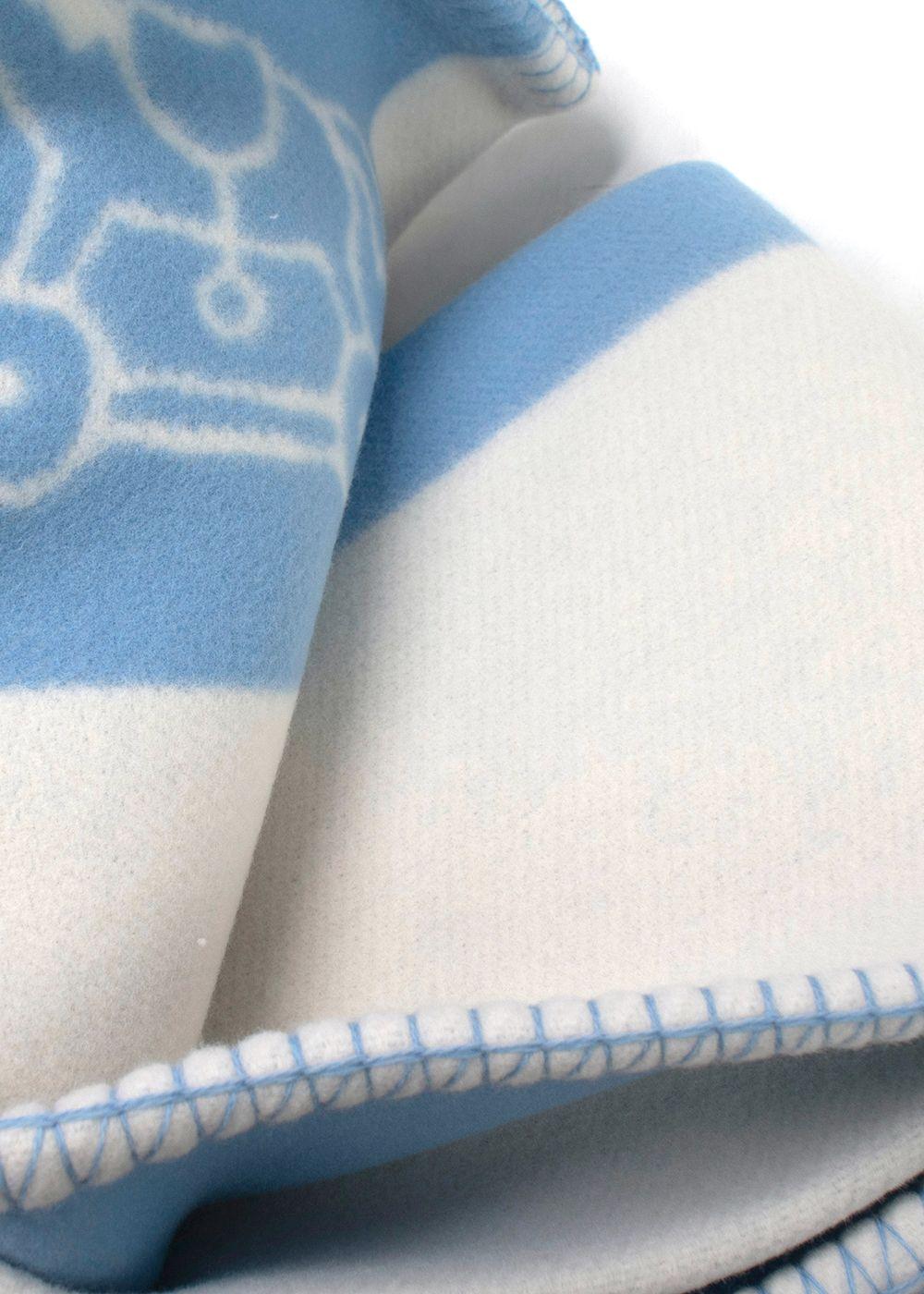 Hermes Blue Avalon Baby Blanket