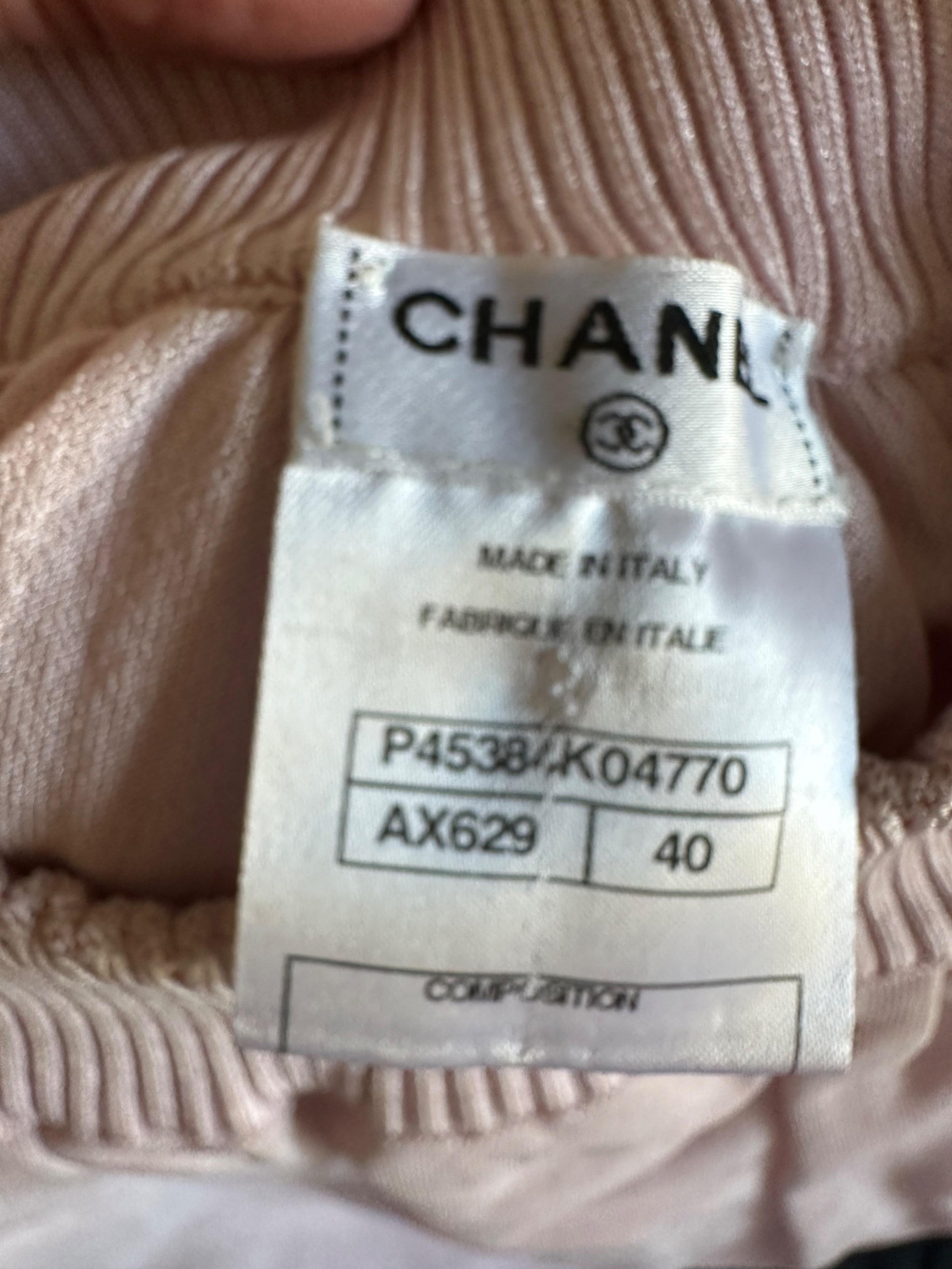 Chanel Sihmmery Baby Pink Mini Skirt 2013