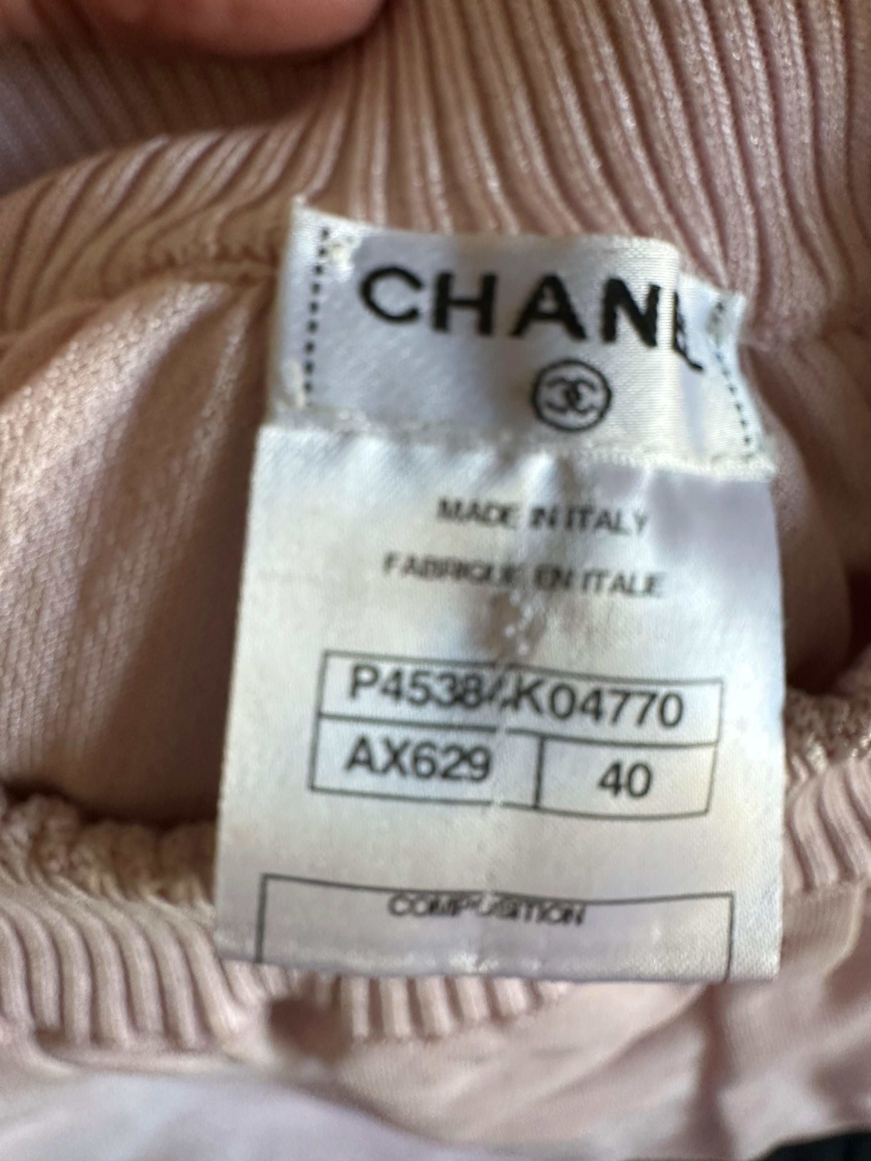 Chanel Sihmmery Baby Pink Mini Skirt 2013