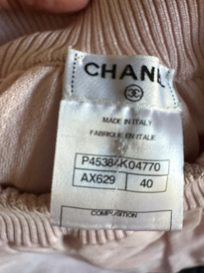 Chanel Sihmmery Baby Pink Mini Skirt 2013